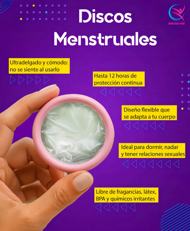 Discos Menstruales Desechables 14 unidades 12hrs de uso Renova-her