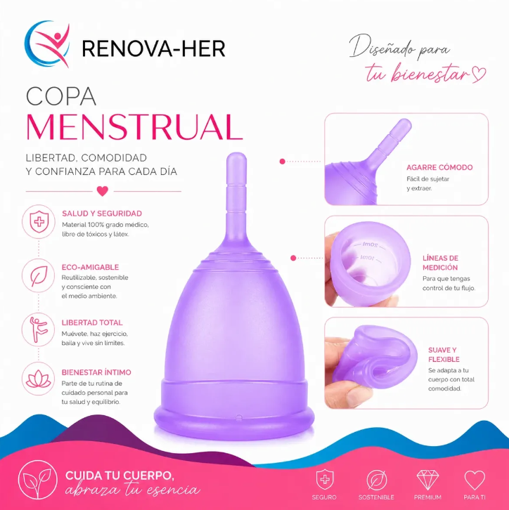 Kit Menstrual 2 Copas + Kit de Limpieza & Esterilizador Renova-Her